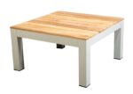 2024 YOI Midori alu salix teak coffee table 775 x 775 cm