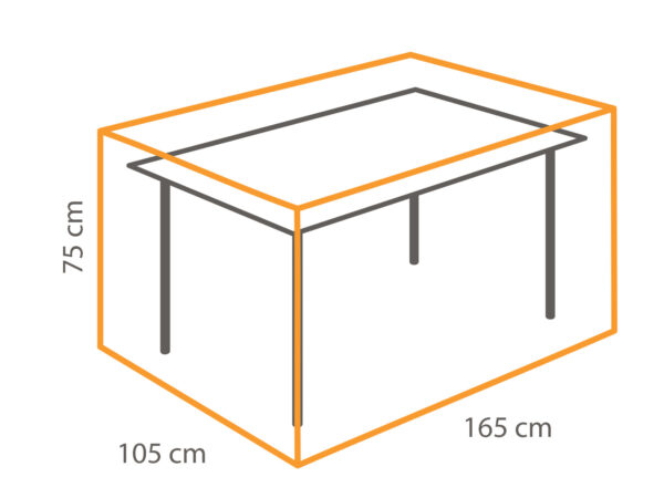 Winza tuintafel beschermhoes 165x105x75cm