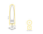 Winza parasol beschermhoes 220x40cm