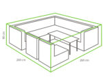 Winza loungeset beschermhoes 260x200x80cm