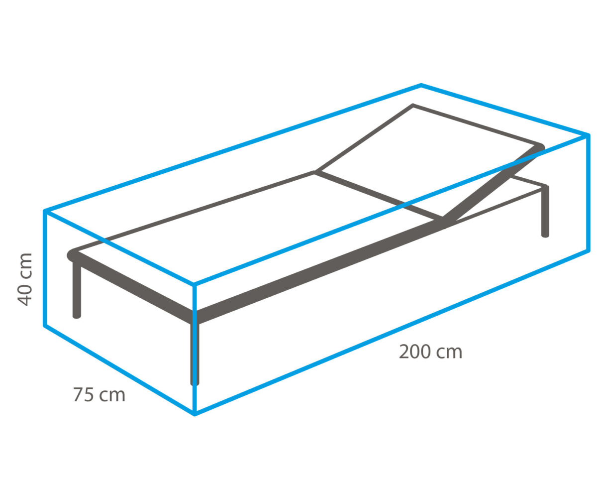 Winza ligbed beschermhoes 200x75x40cm