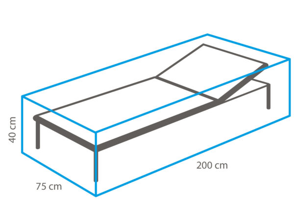 Winza ligbed beschermhoes 200x75x40cm