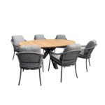 Tierra Oblong Dessert 7-delige diningset 220x130cm