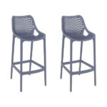 Air Bar Barkruk Siësta Grijs 2 x