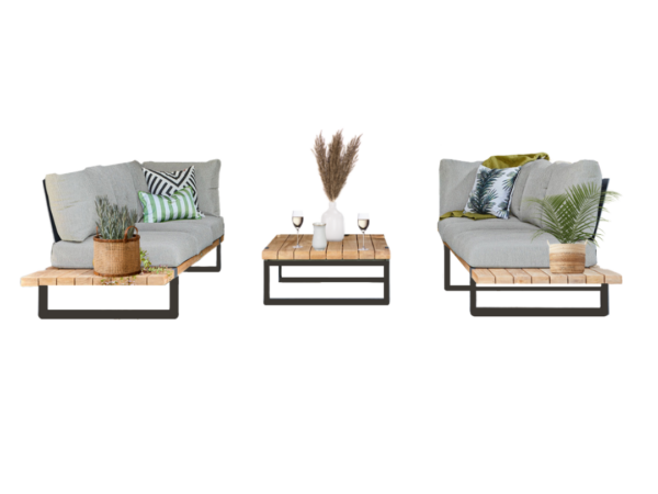 Suns Nardo 3-delige beach Loungeset Light Antracite