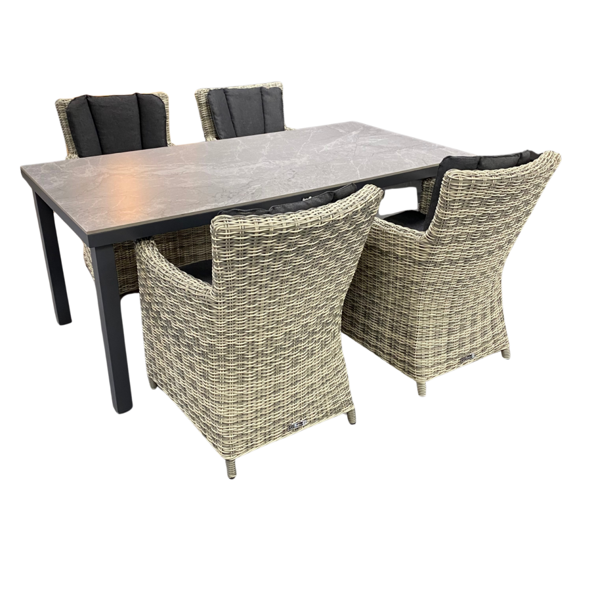Hartman Comino Alonso 5-delige diningset 180x90cm