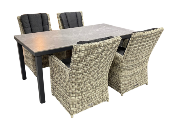 Hartman Comino Cancun 5-delige diningset 180x90cm
