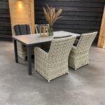 Hartman Comino Cancun 5-delige diningset 180x90cm - Afbeelding 2