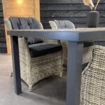 Hartman Comino Mallorca 5-delige diningset 180x90cm Grey - Afbeelding 3
