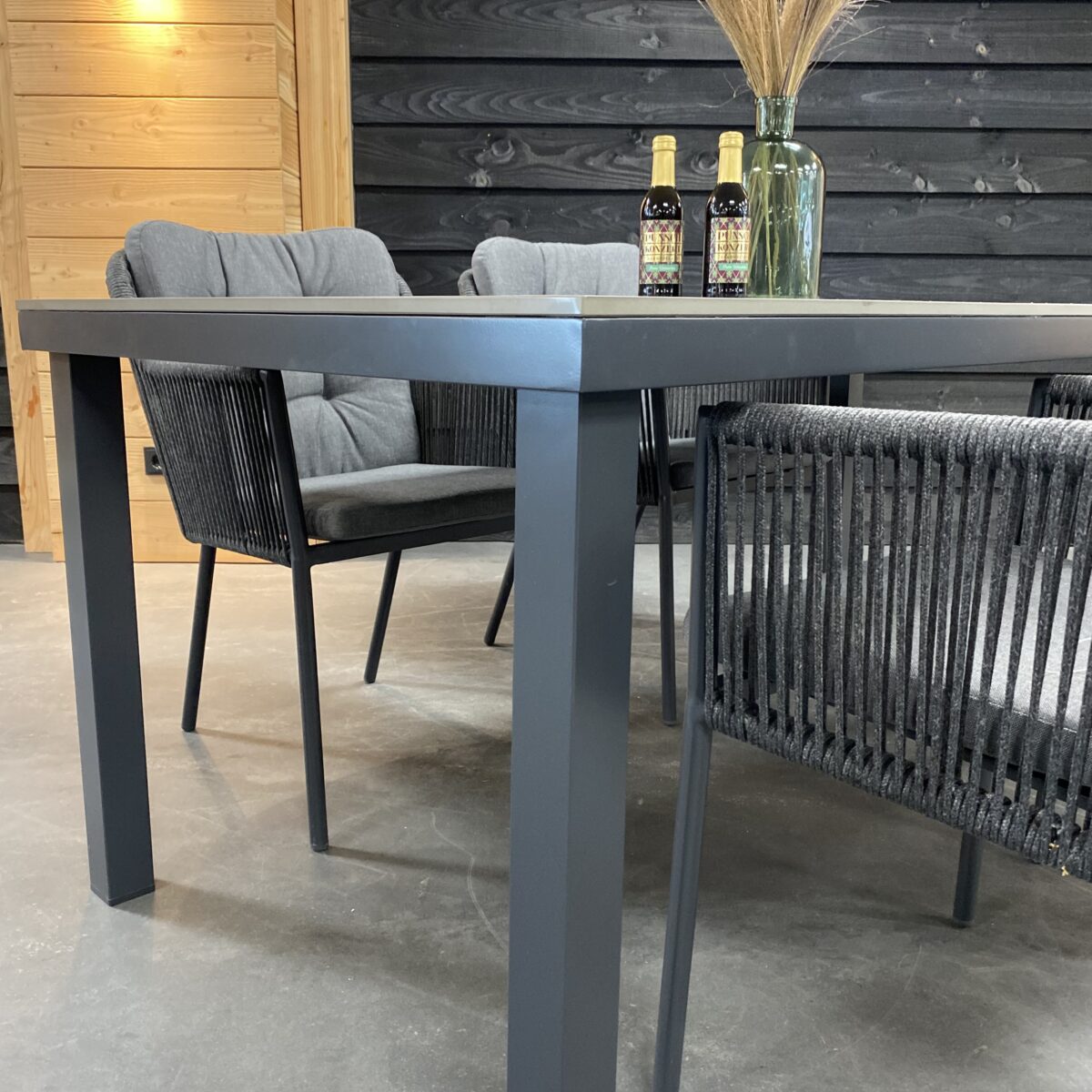 Hartman Comino Cairo rope 5-delige diningset 180x90cm - Afbeelding 3