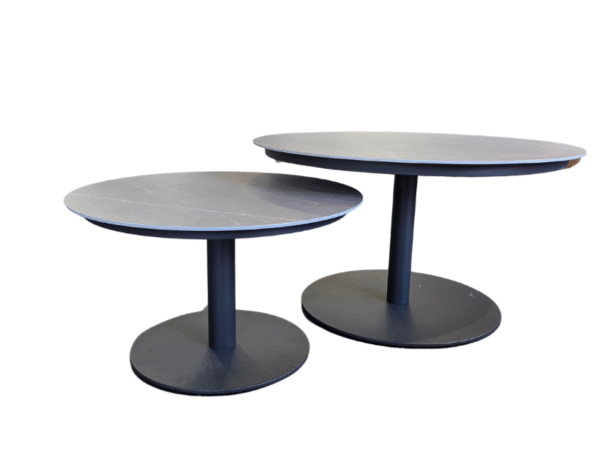 KJ Tuinmeubelen Ibiza sidetable Set van 2 Sintered stone/Grey