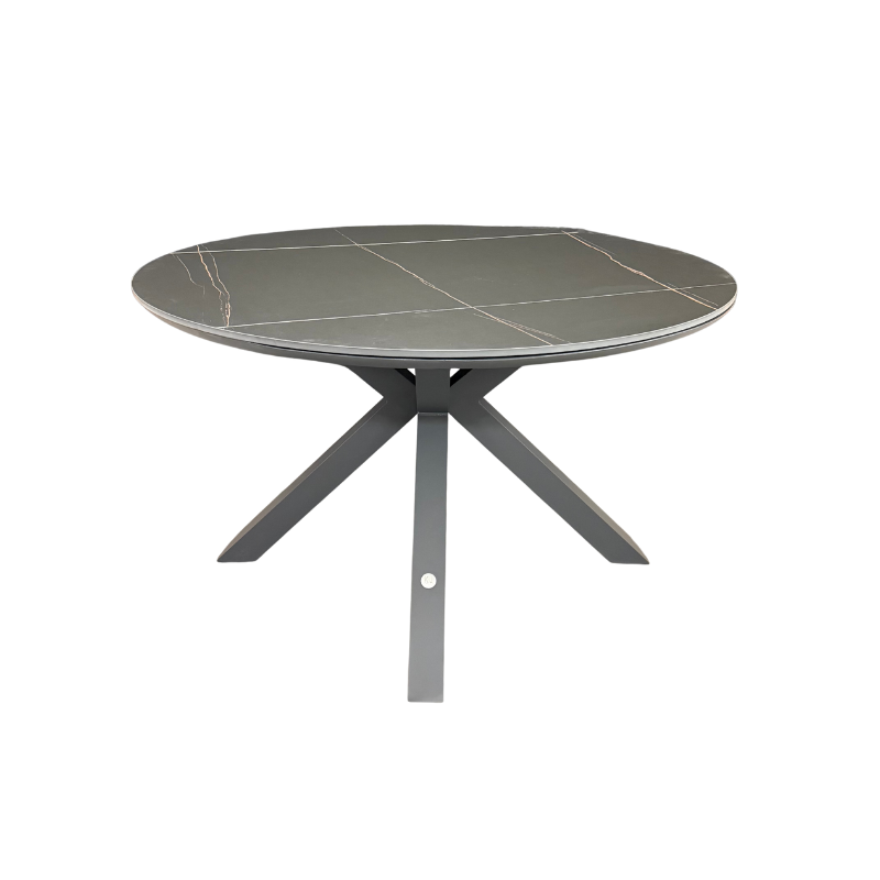 KJ Tuinmeubelen Havana Rond dining tafel 125Øcm Grey