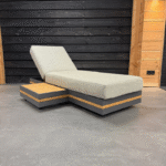 KJ Tuinmeubelen Santander Island Flexset met Firepit tafel Soft Grey - Afbeelding 15