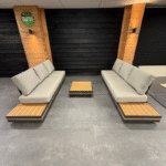 KJ Tuinmeubelen Santander Island Flexset met Firepit tafel Soft Grey - Afbeelding 19