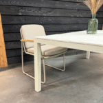KJ Tuinmeubelen Havana dining tafel 180x100cm White - Afbeelding 2