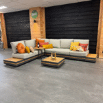 KJ Tuinmeubelen Santander Island Flexset met Firepit tafel Soft Grey - Afbeelding 5