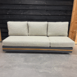 KJ Tuinmeubelen Santander Island Flexset met Firepit tafel Soft Grey - Afbeelding 7